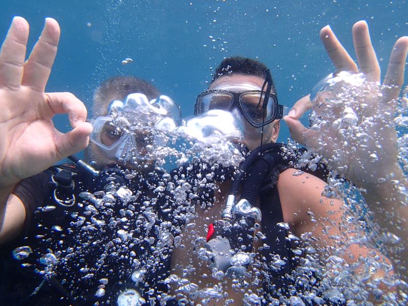 diving in okurcalar