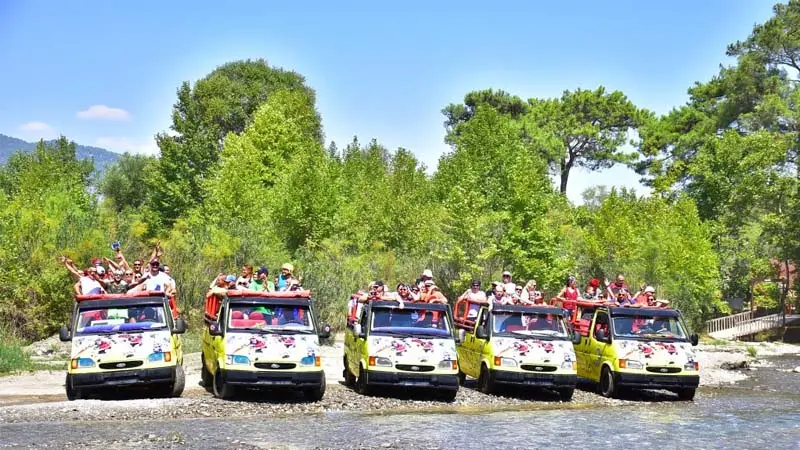 rafting cabrio bus safari