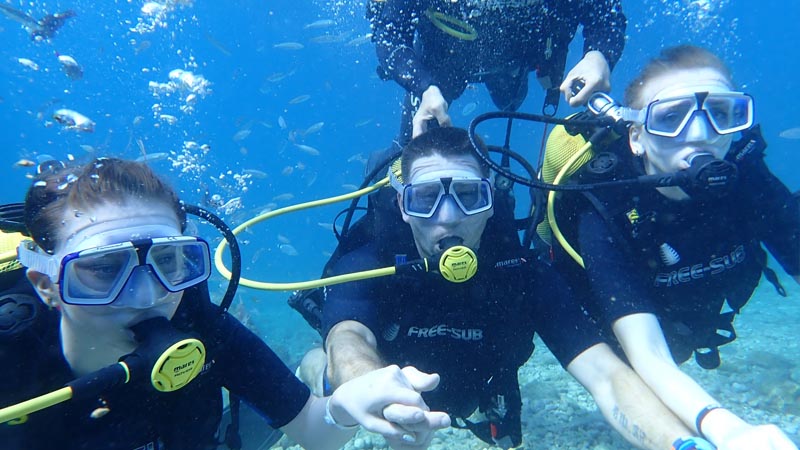 scuba diving in alanya