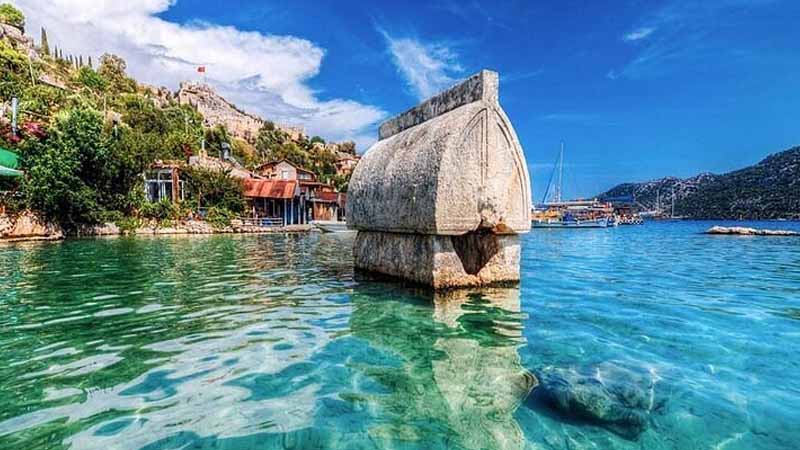 sunken city kekova from alanya