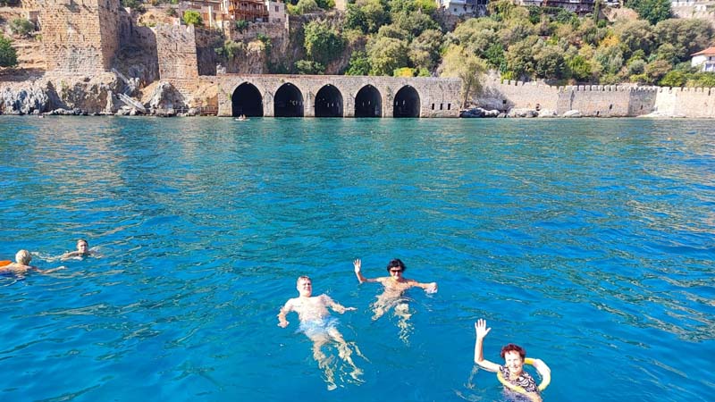 alanya private yacht tour with family