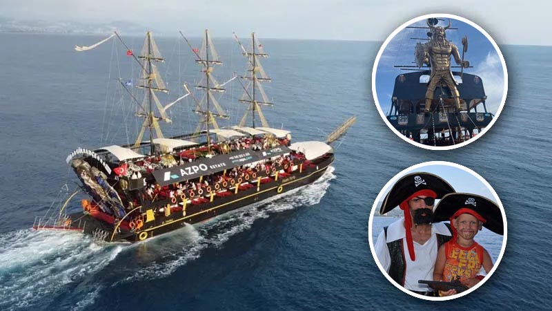 alanya pirate ship tour