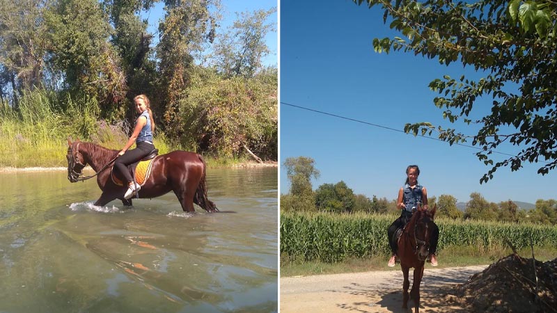 Okurcalar horse riding activity