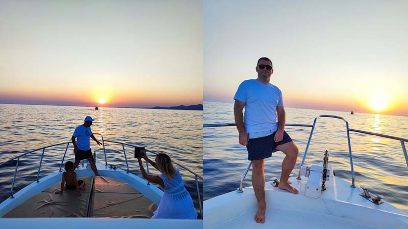 sunset yacht tour konakli