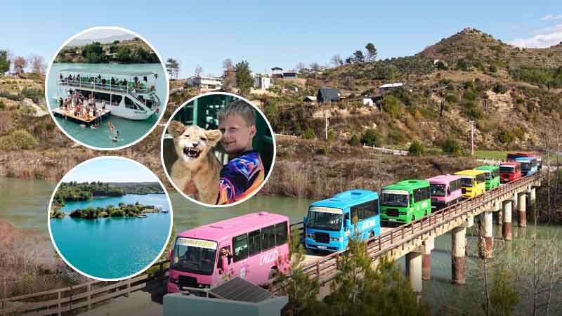 Green Canyon Safari Zoo and Boat Tour from Alanya