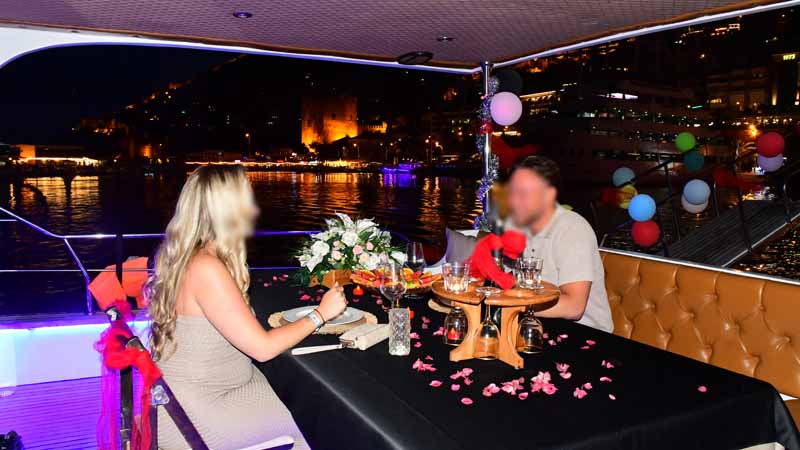 Marriage Proposal Preparation with Sea View in alanya